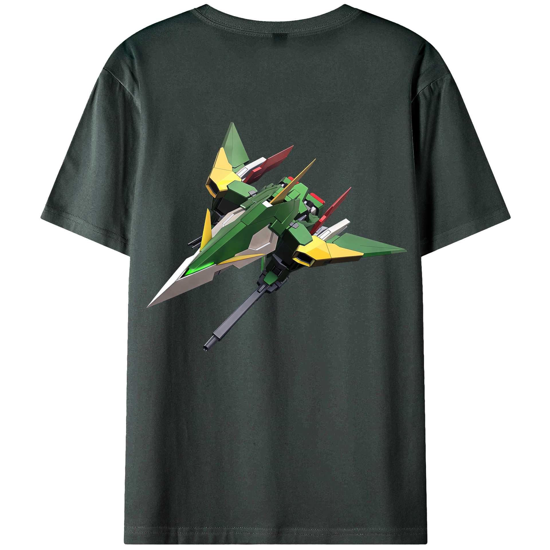 （画像用） 機動戦士ガンダム Mobile Suit Gundam 綿100％ メンズ半袖Tシャツ（バックプリント） 通気性